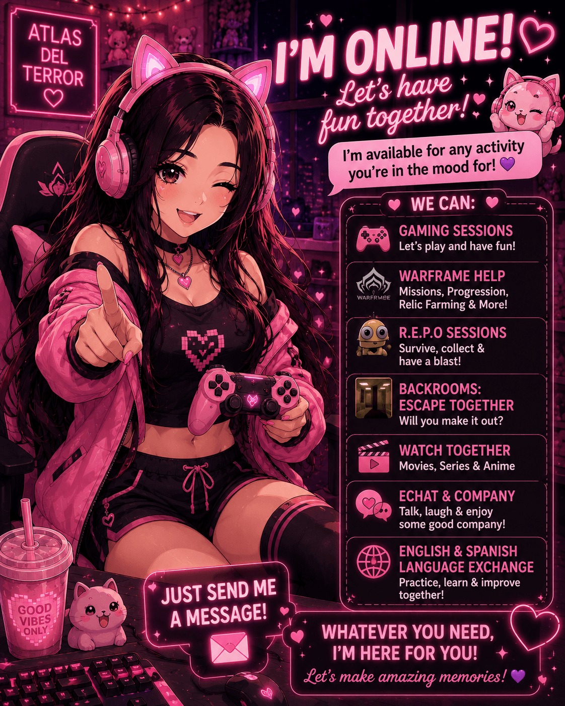 💜🌸 I'm Online! 🎮✨