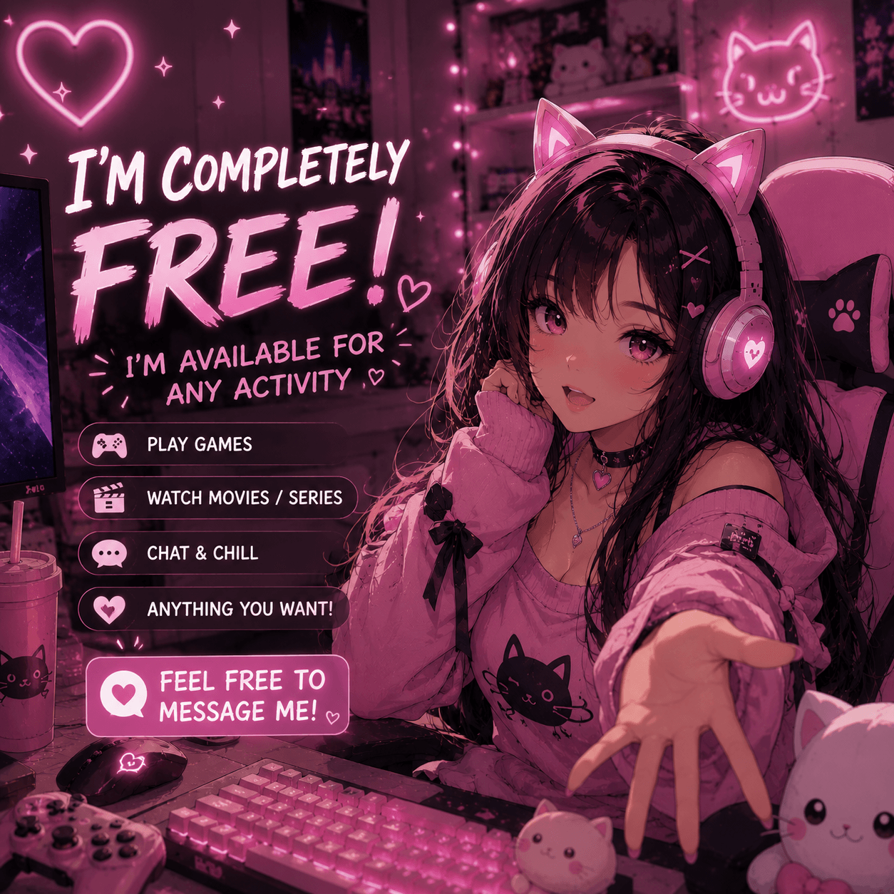 💜 I'm Free Today