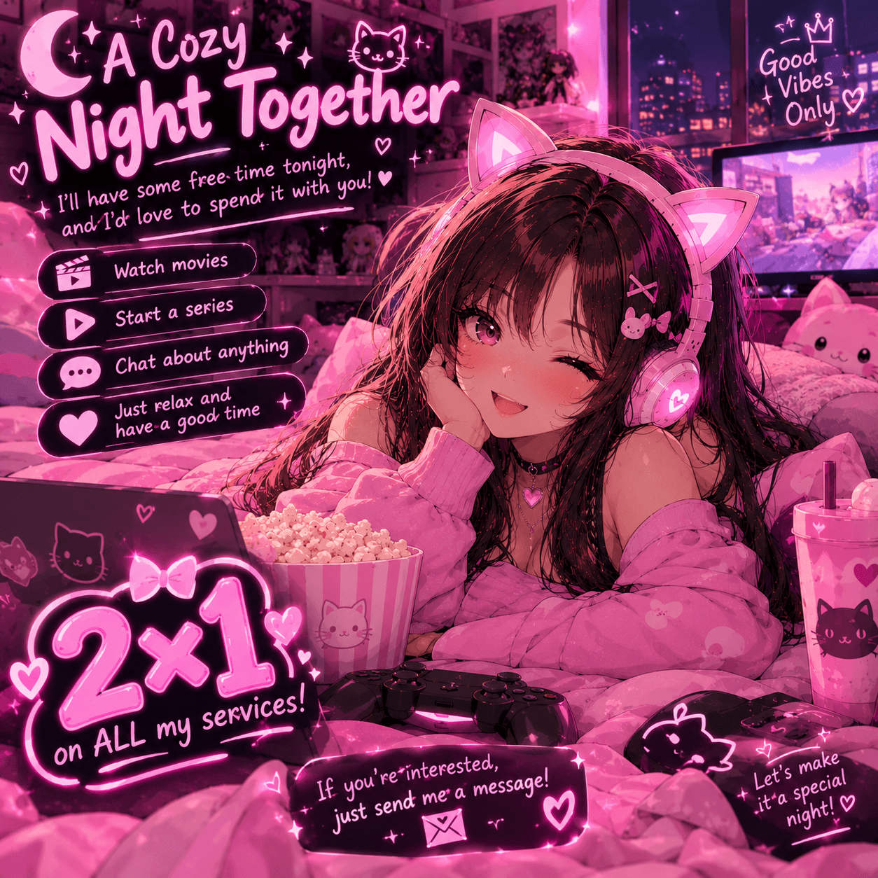 🌙 A Cozy Night Together 💗