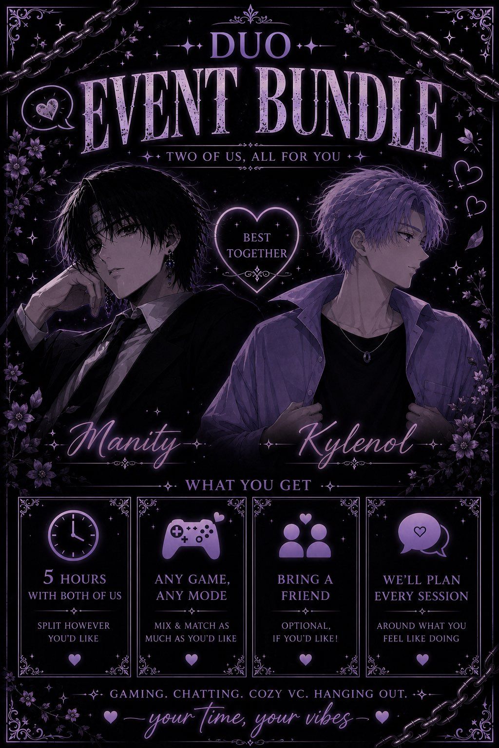 🖤💜 Duo Event Bundle | Sunday, August 2nd