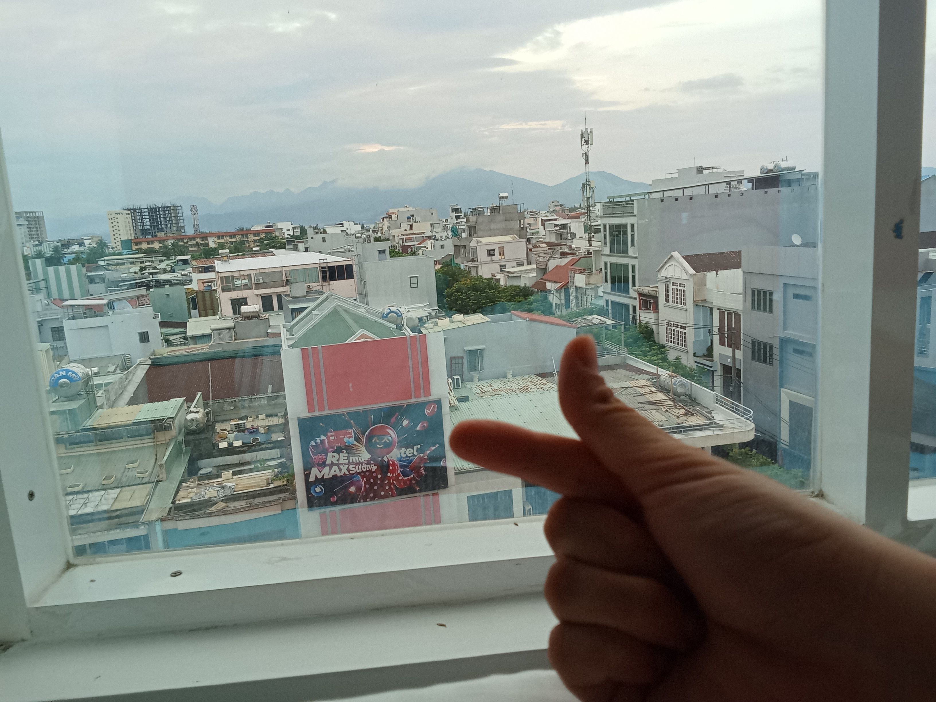 The view from my hotel