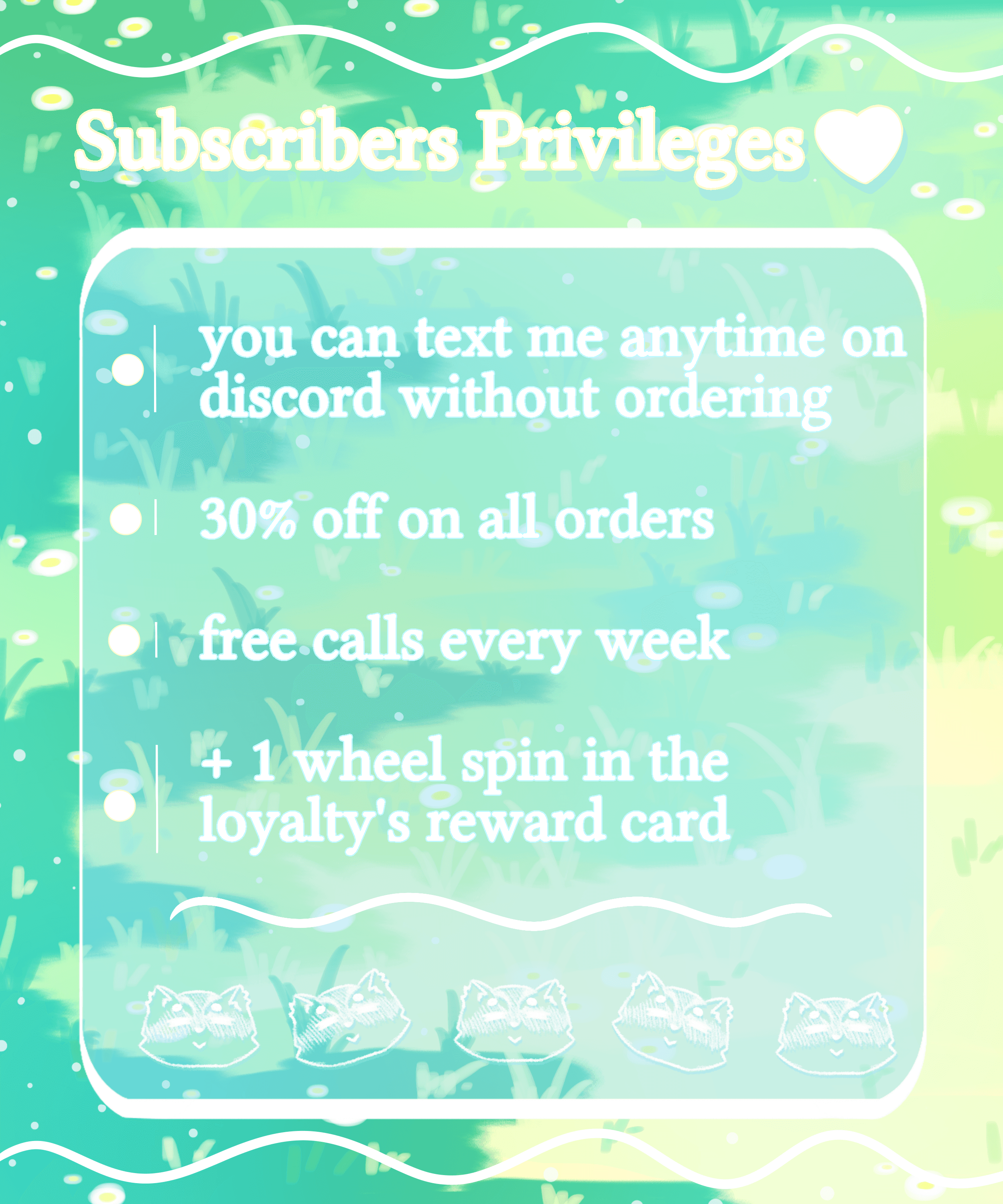 Subscribers Privileges <3