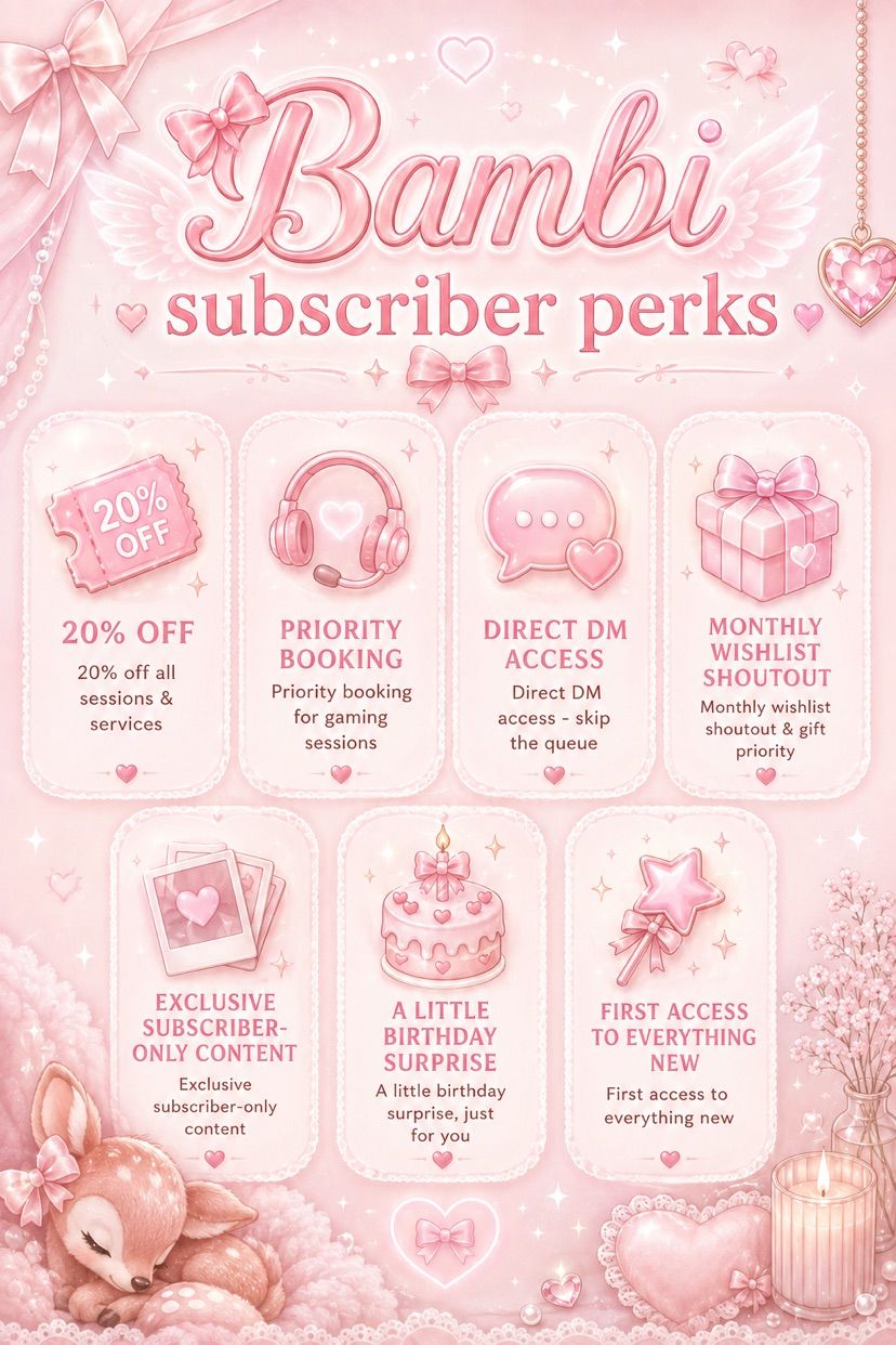 Subscriber perks🤍🪽