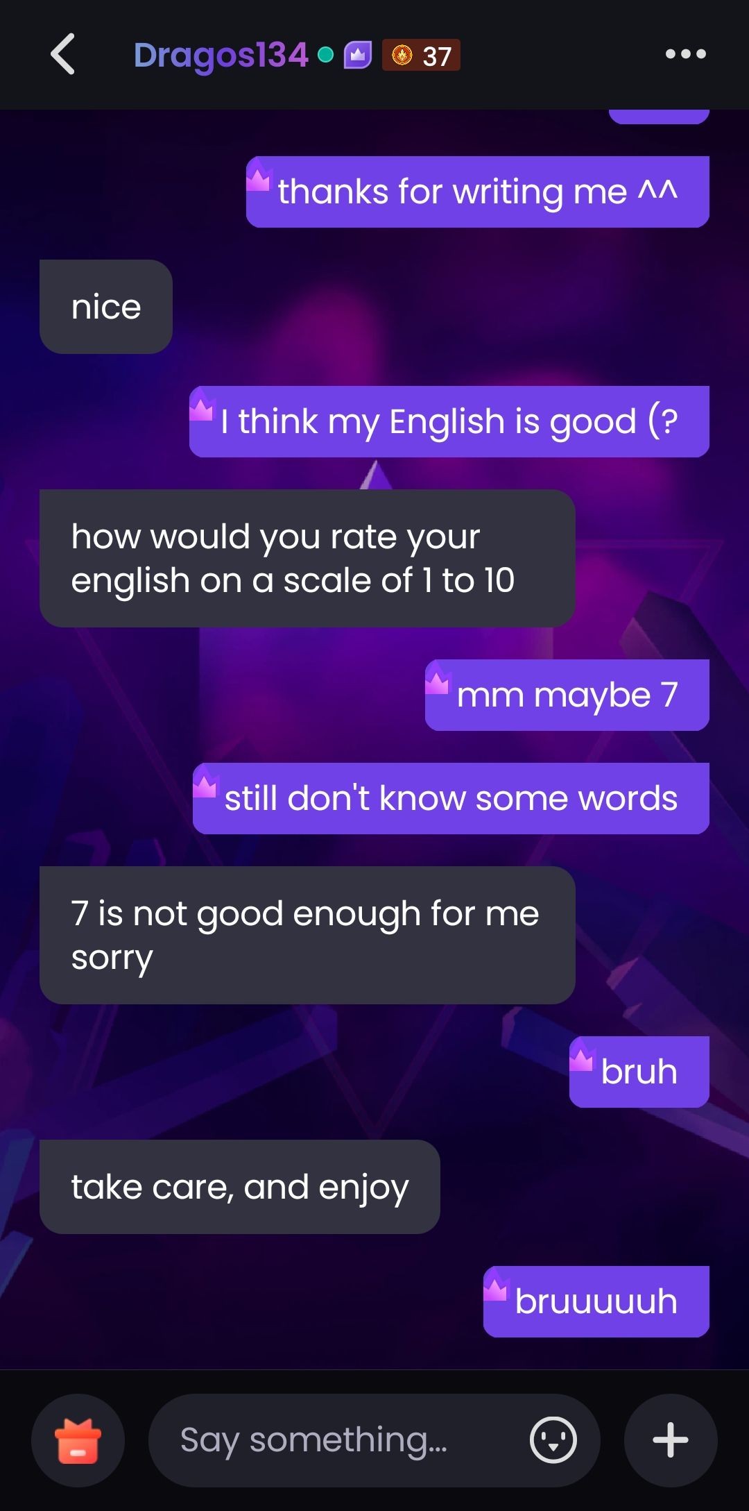 this person was so rude