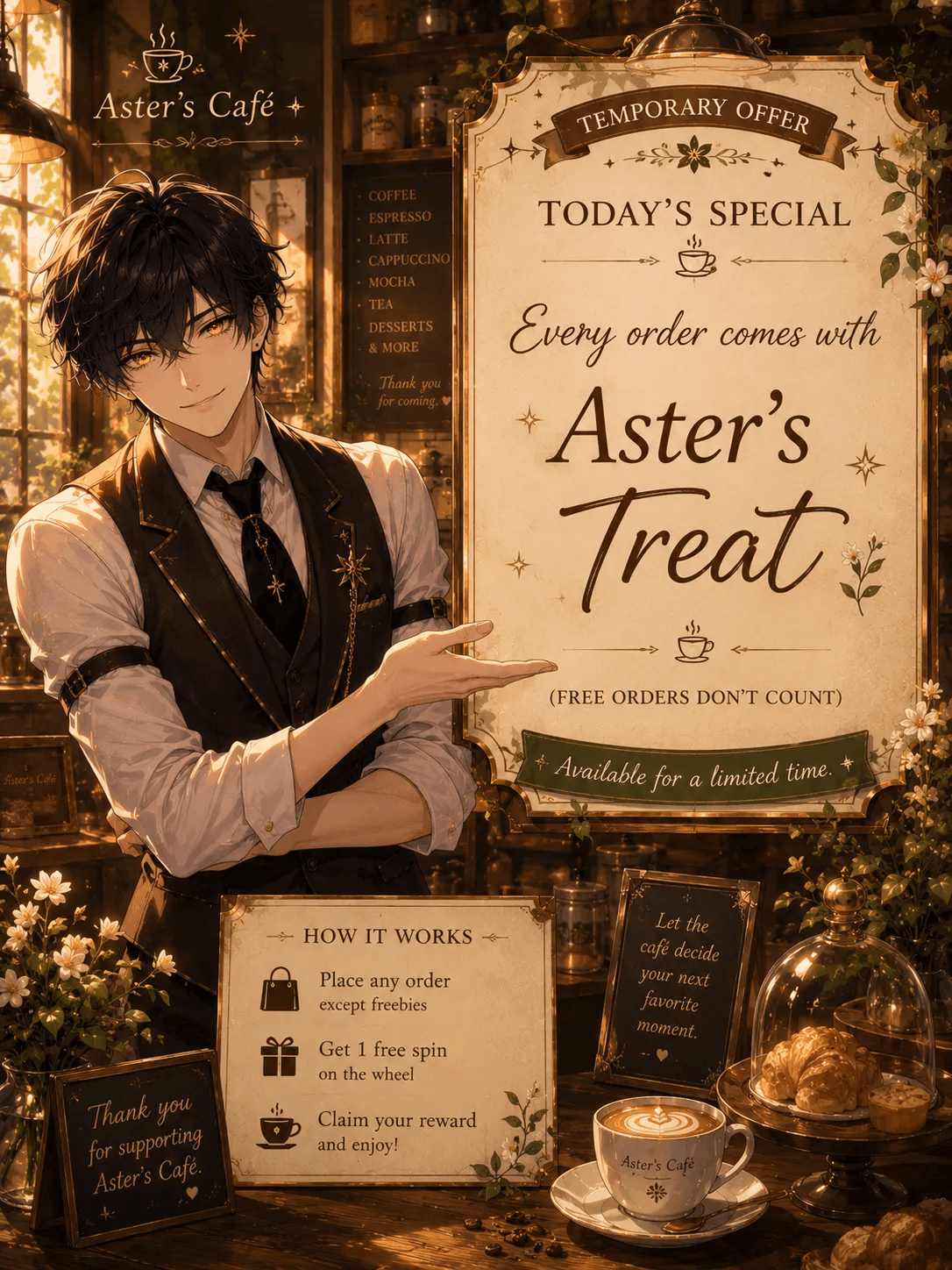 ☕ Final Days to Claim Aster's Treat