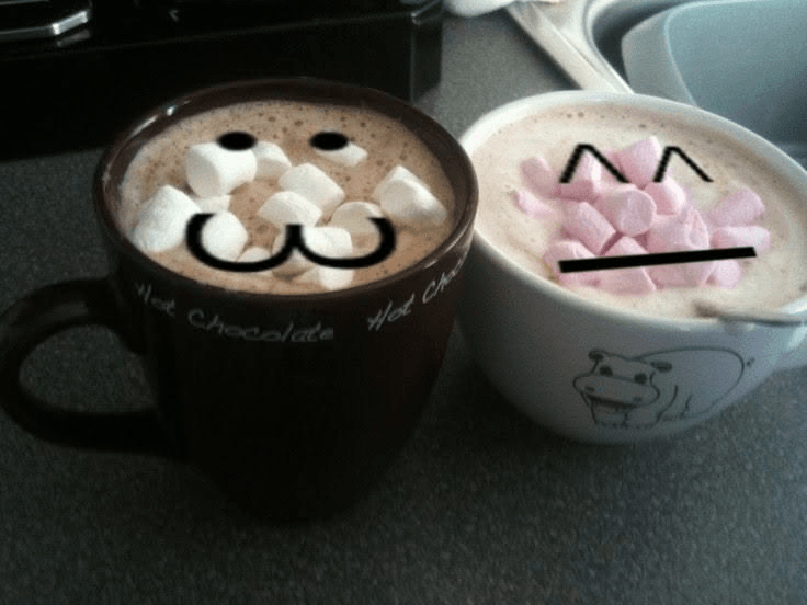 lowkey obsessed with hot choco (,,>﹏<,,)