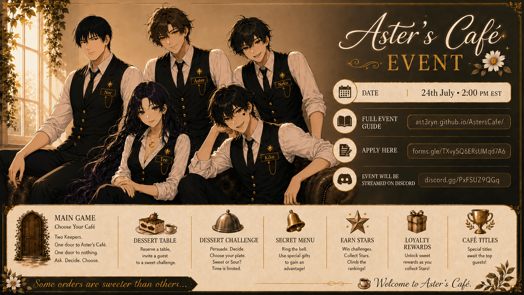 Today's the day!☕Whats On The Menu Event (2PM EST)