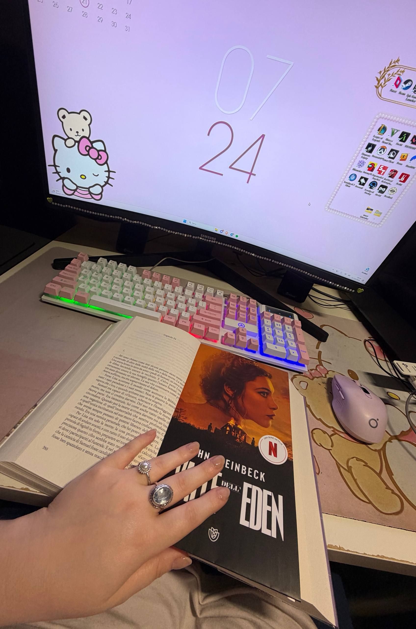 A little bit of gaming, a little bit of reading, a