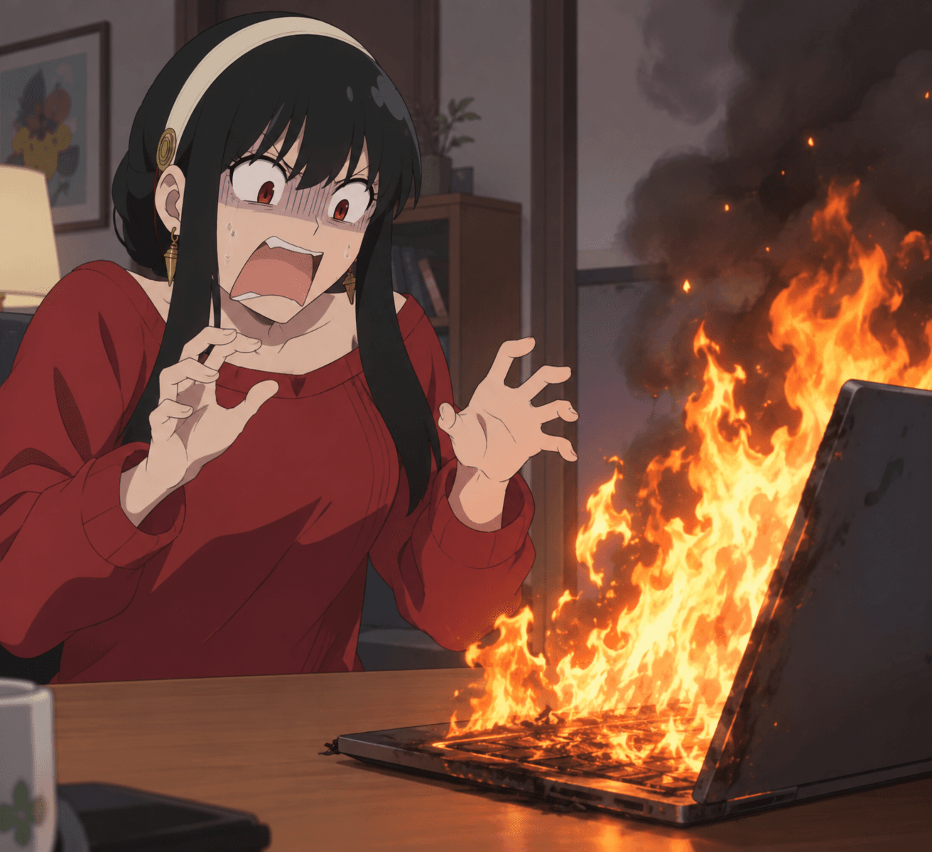 YES- MY LAPTOP IS LITERALLY BURNING UP