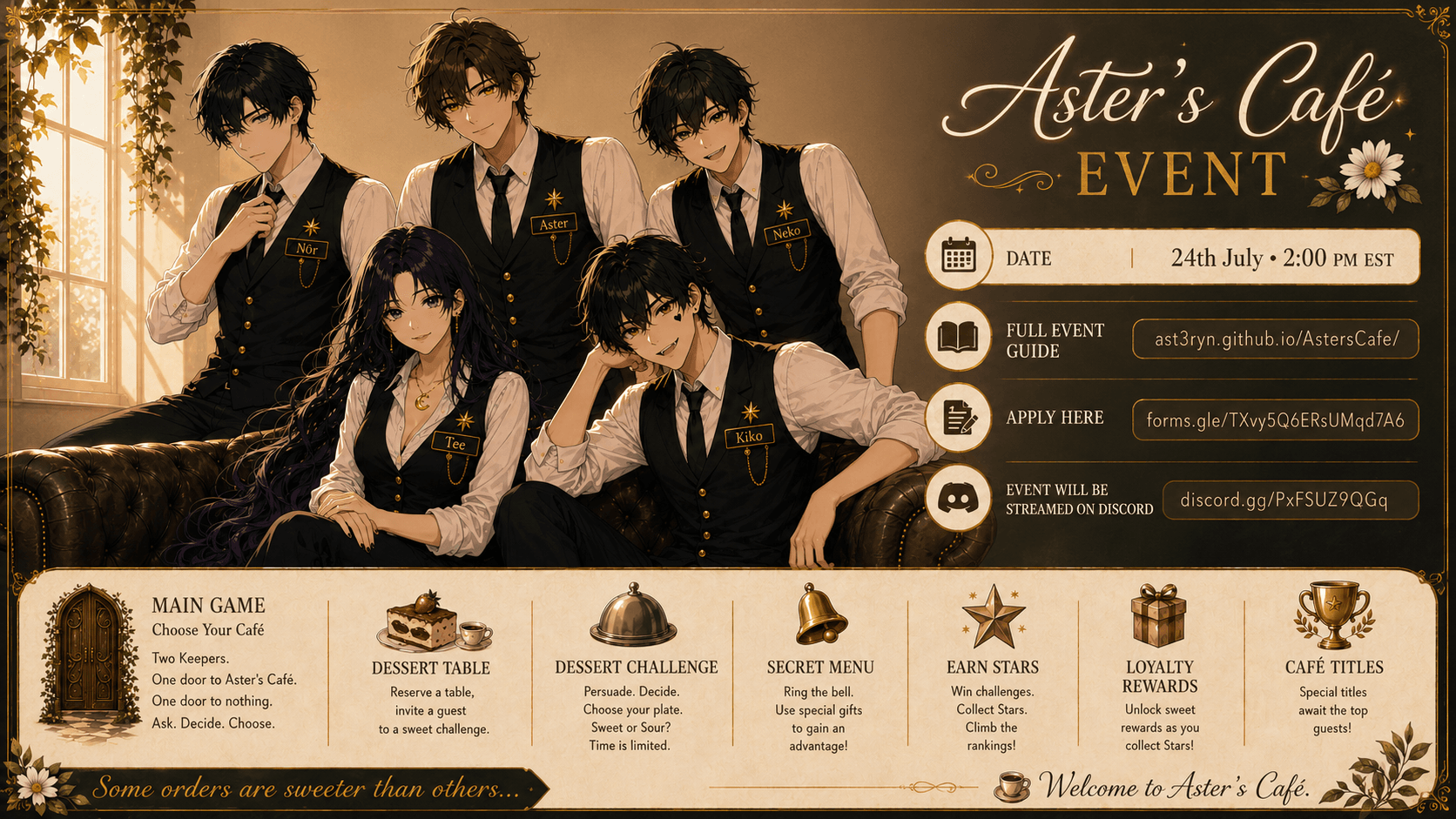 What's On The Menu Event !