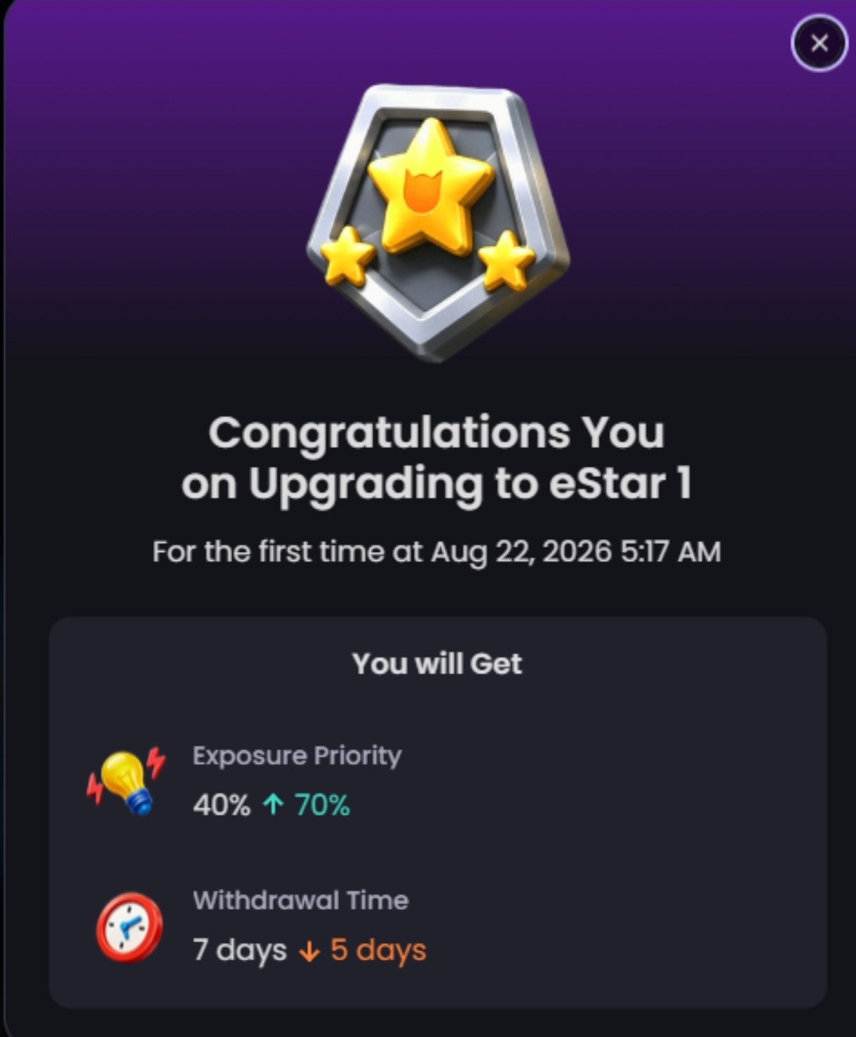 Finally eStar 1!