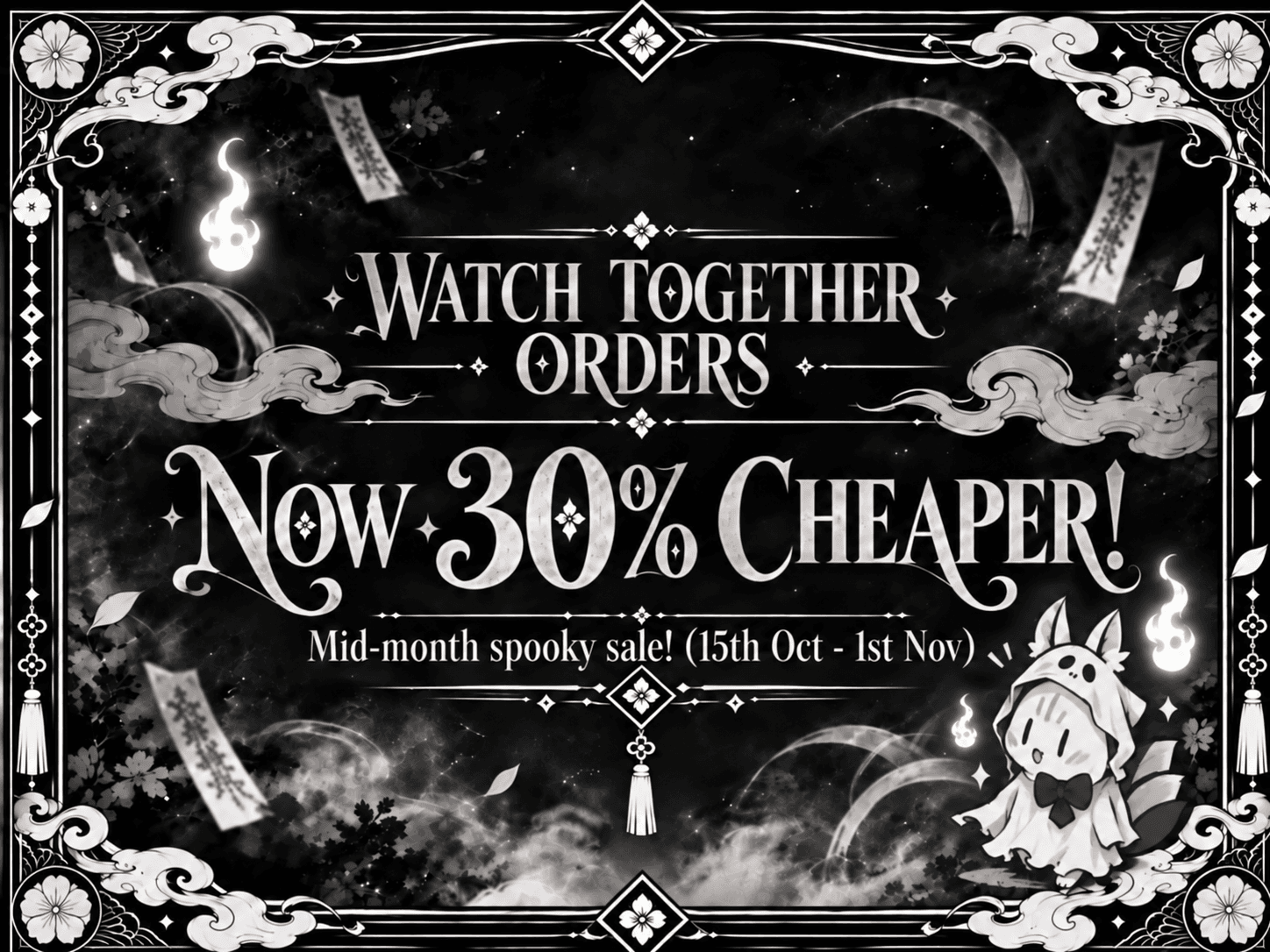˙ᵕ˙ Mid-month spooky sale!