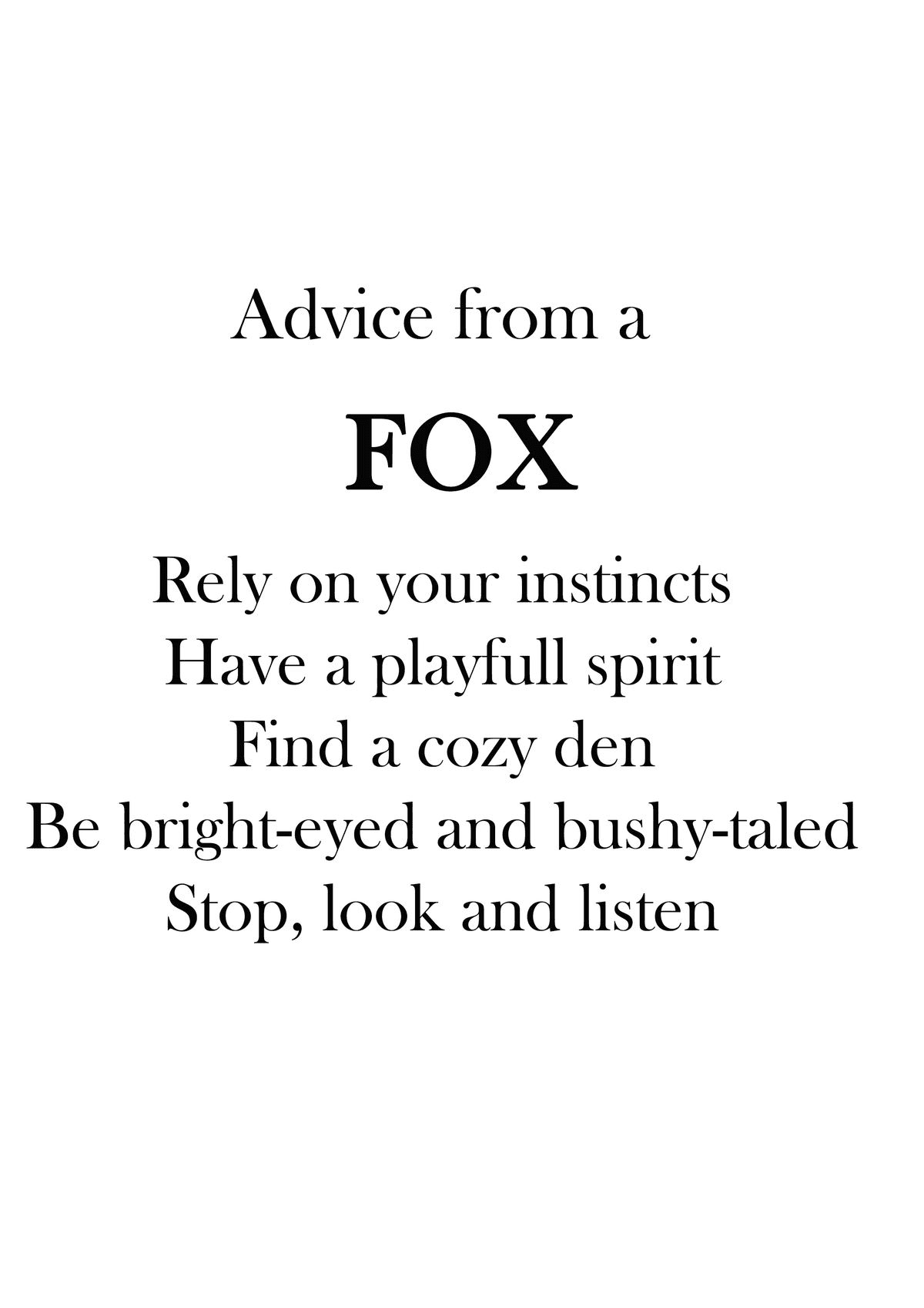 advice from a furry friend :D