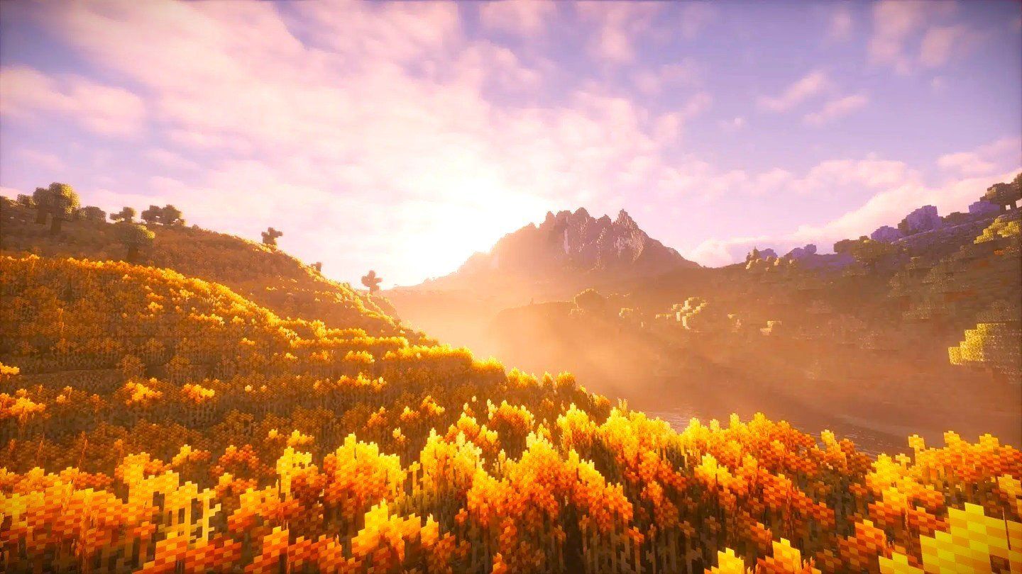 Minecraft landscape