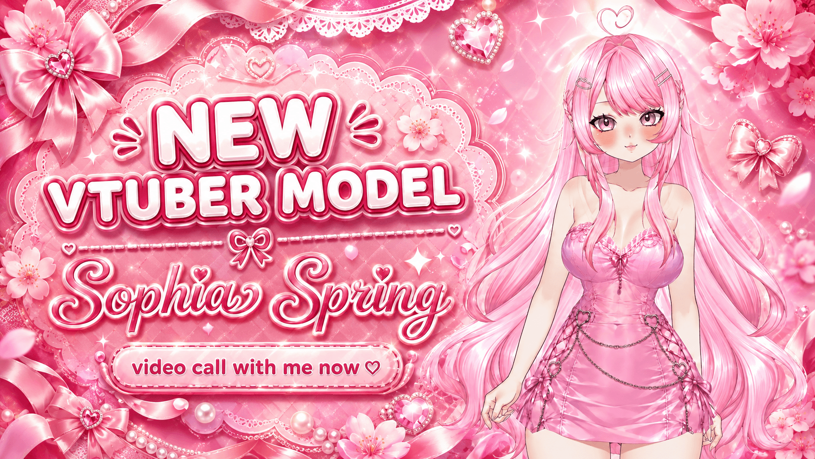 🌸 Meet My New VTuber Model! 💕