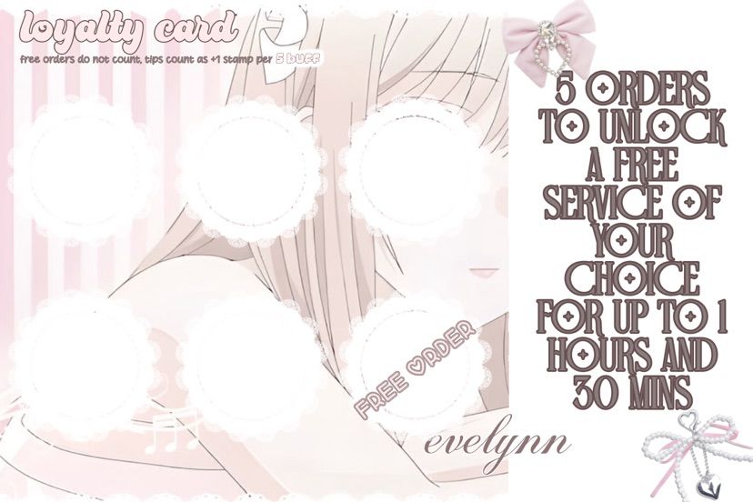 orders avaible :3 order now to get a free stamp !