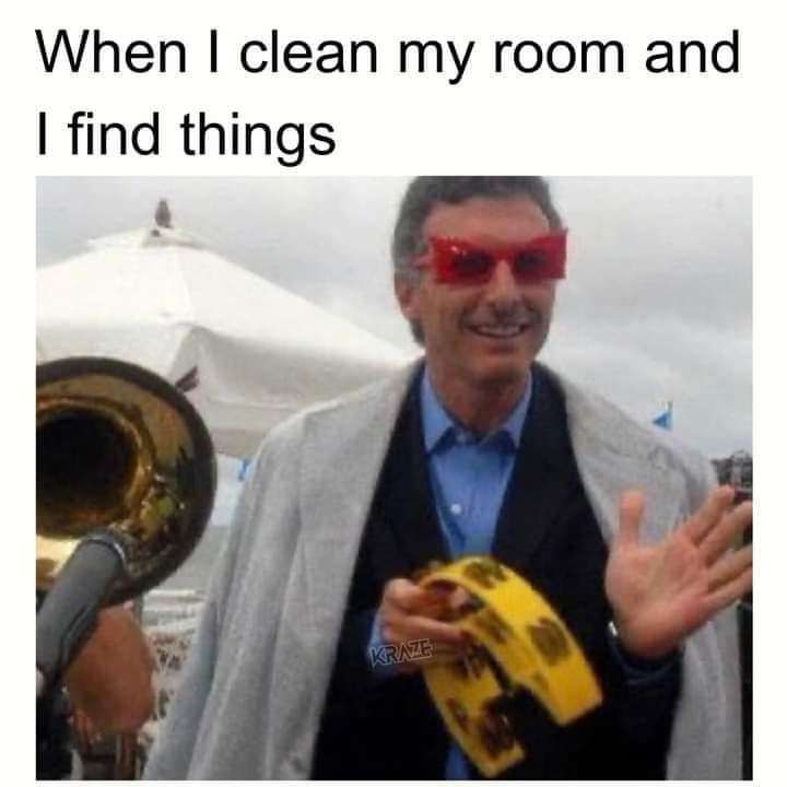 i cleaned my room today