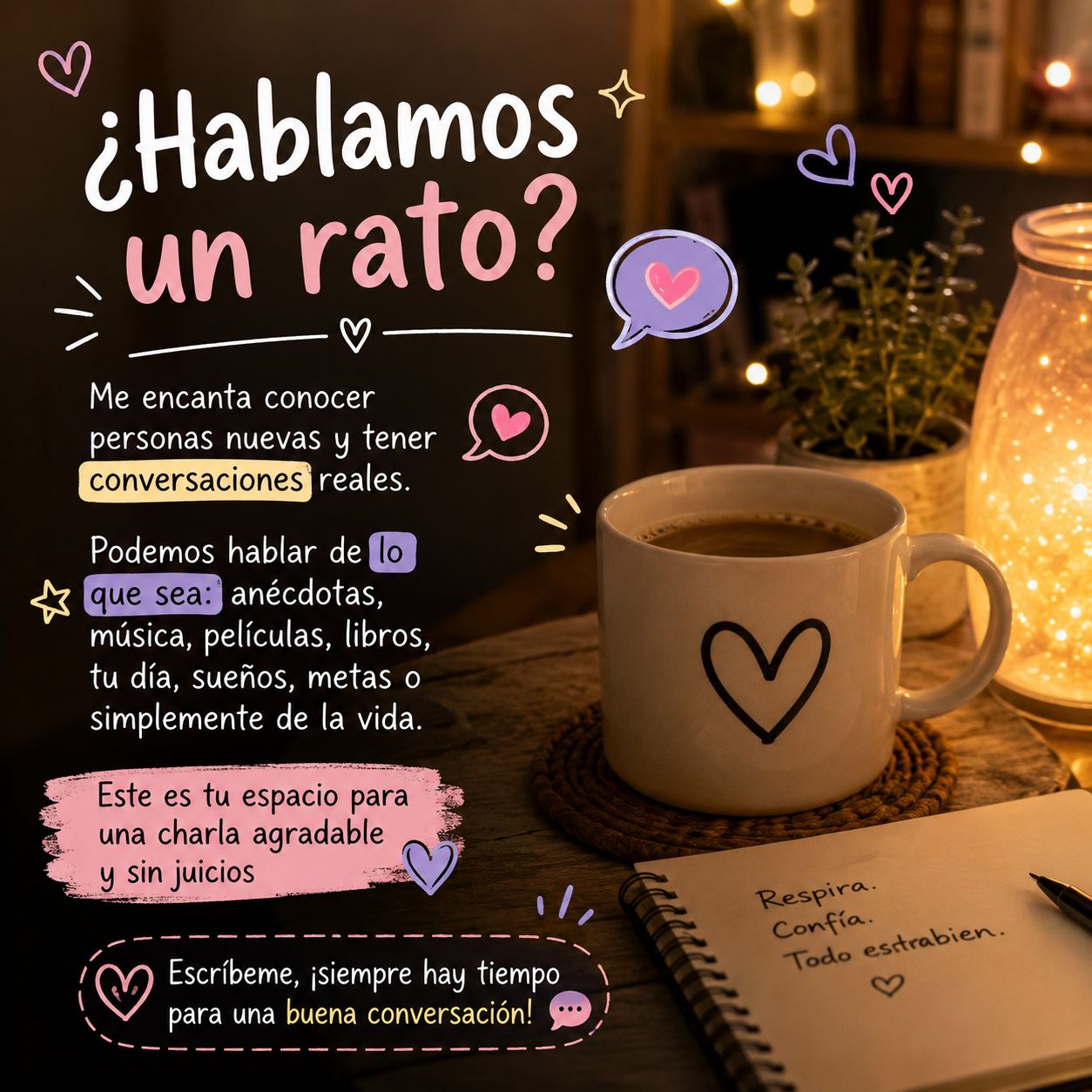 💬 ¿Hablamos un rato?