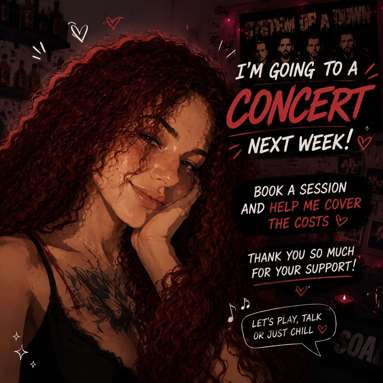 🎸 Every booking helps! ♡