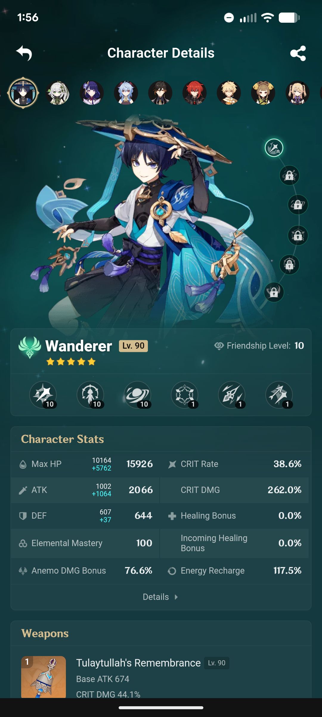Wanderer but with 250+ crit dmg