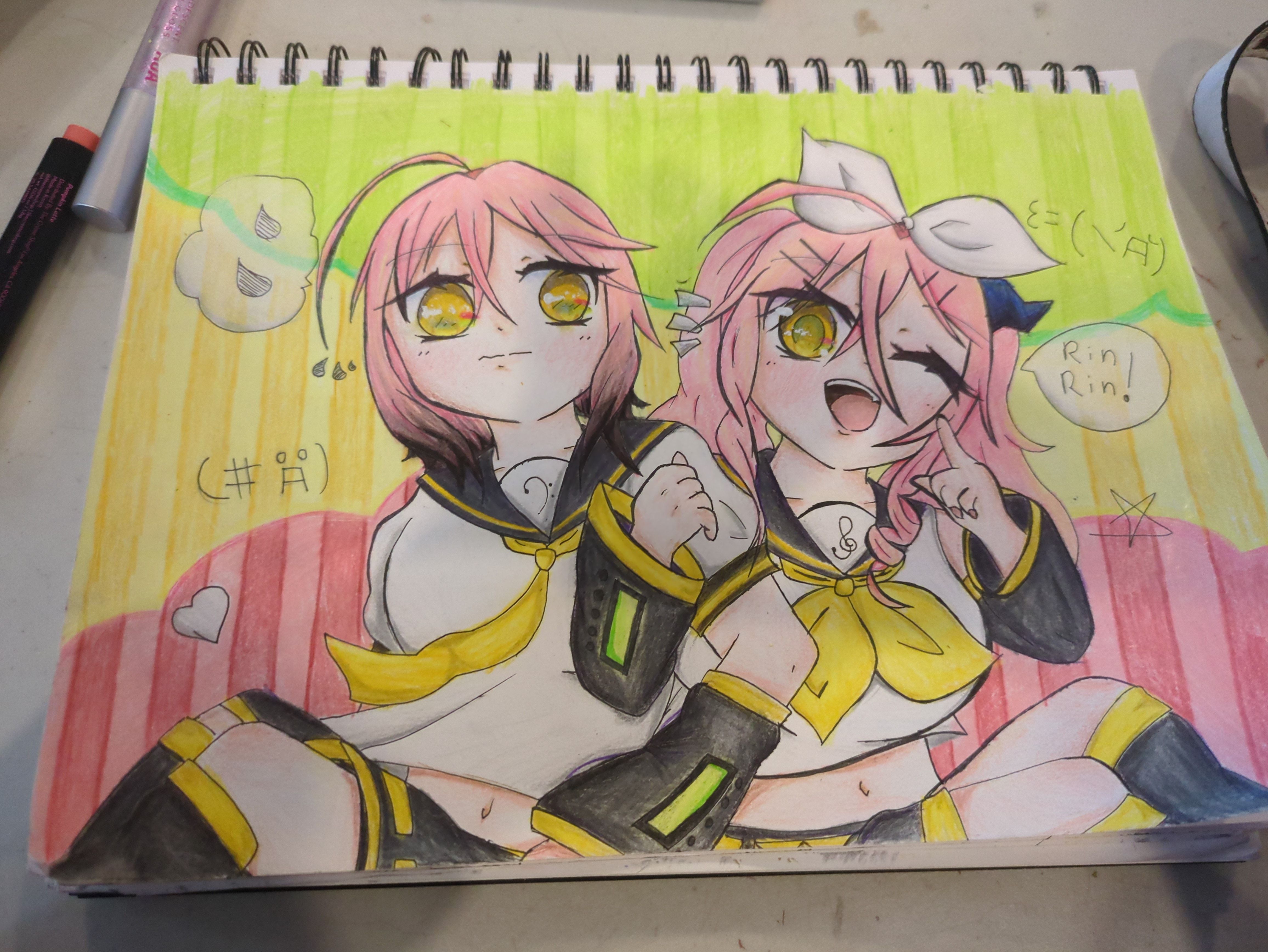 Old drawing of my ocs! ^^