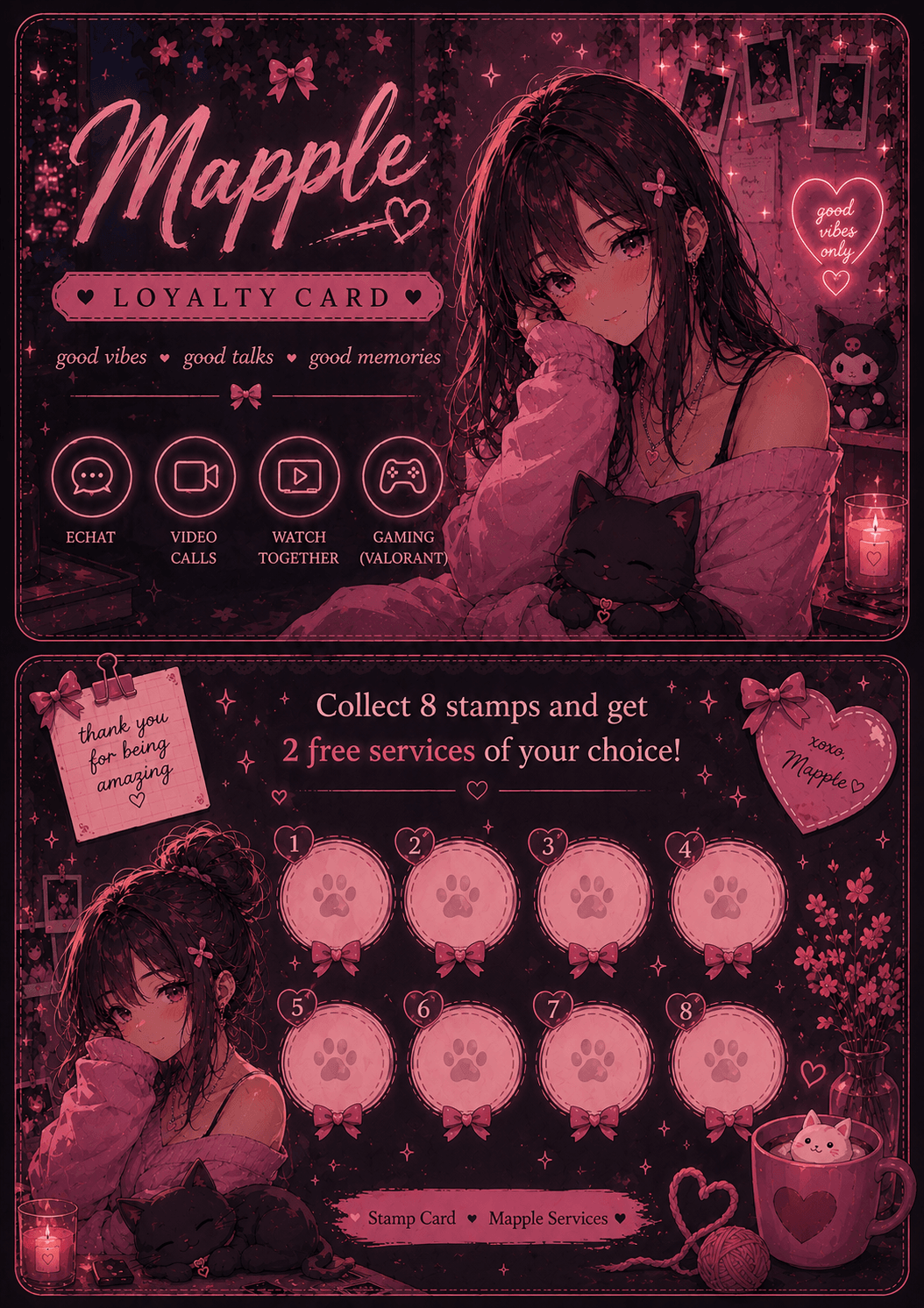NEWWW loyalty card <3