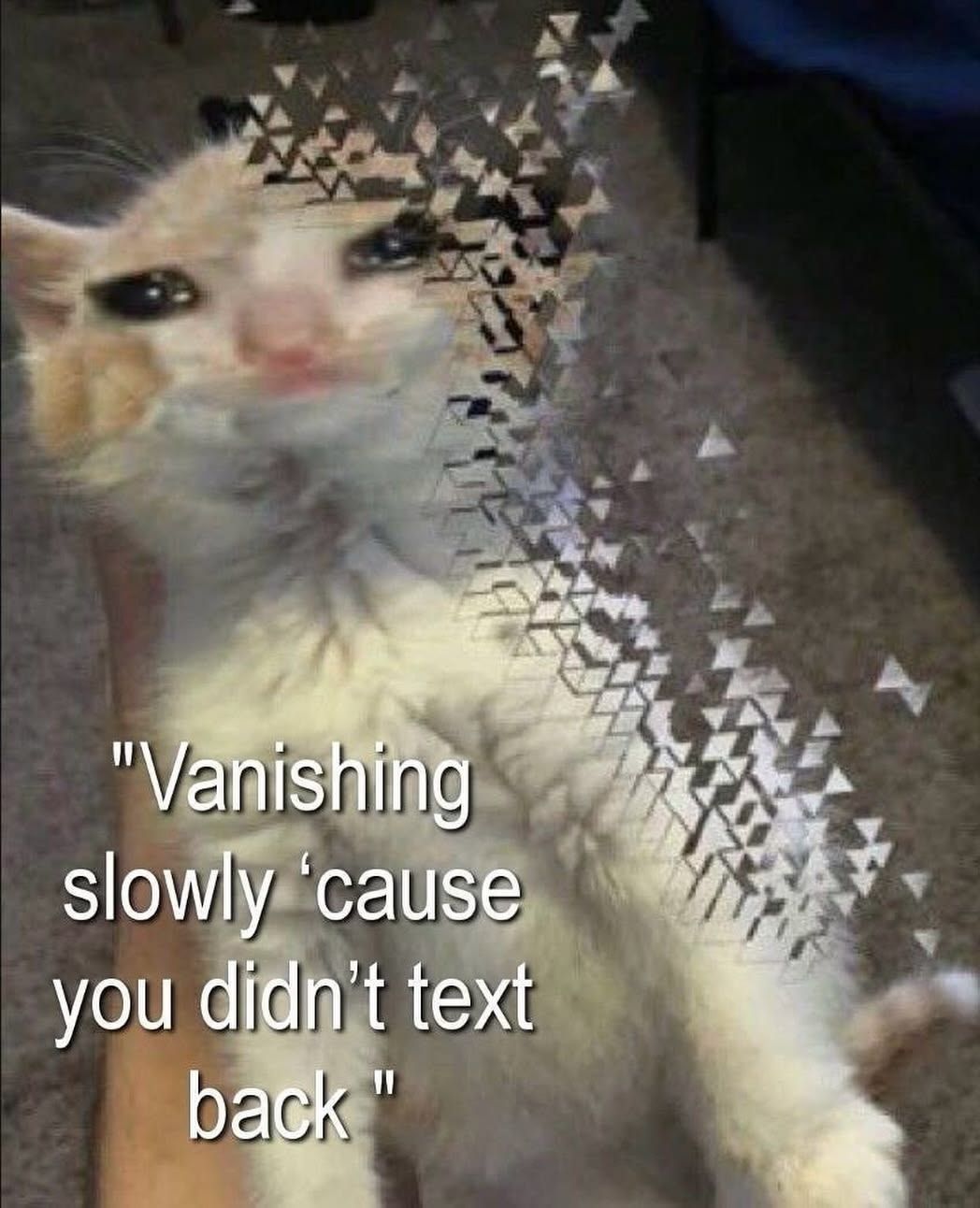 When you all don't message me baccck