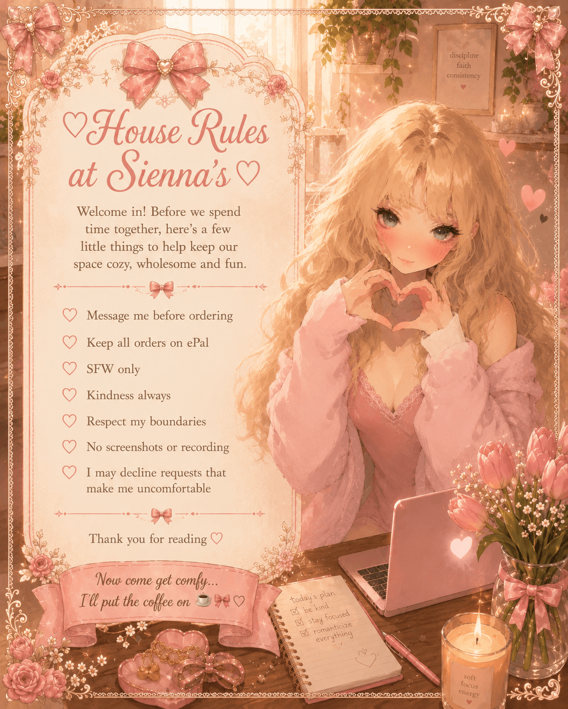 🌸 ♡ House Rules at Sienna's ♡