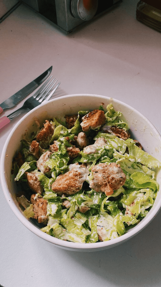 Had a tasty salad earlier !