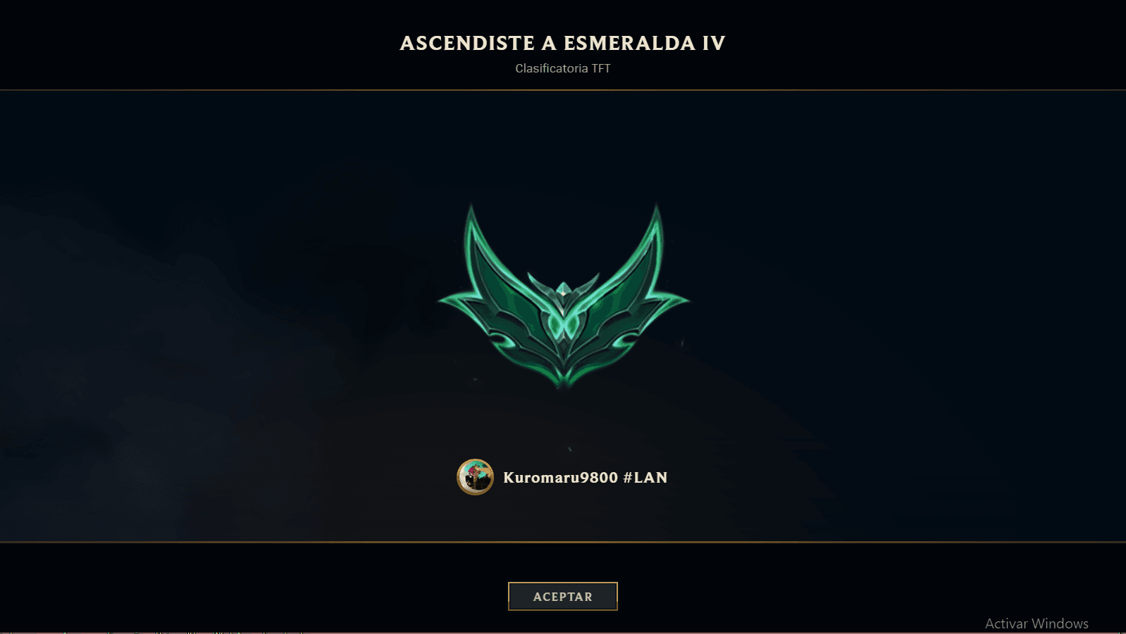 Al fin esmeralda!!