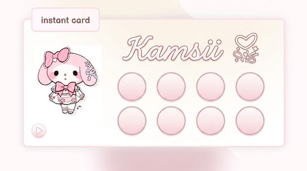 loyalty card  ɞ˚‧｡⋆
