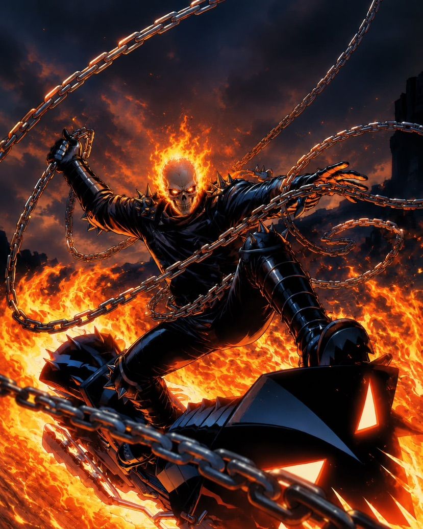 ⭐︎Ryan gosling as ghost rider!⭐︎