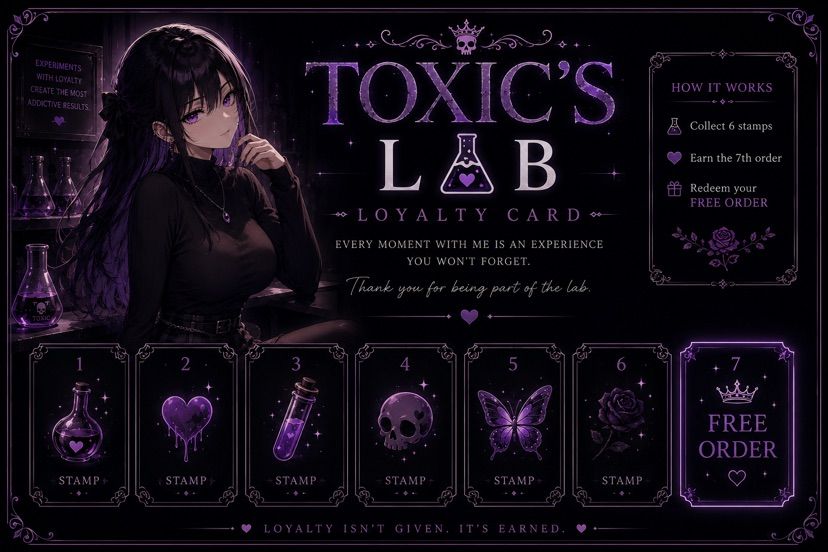 TOXIC’S LAB IS OPEN🧪