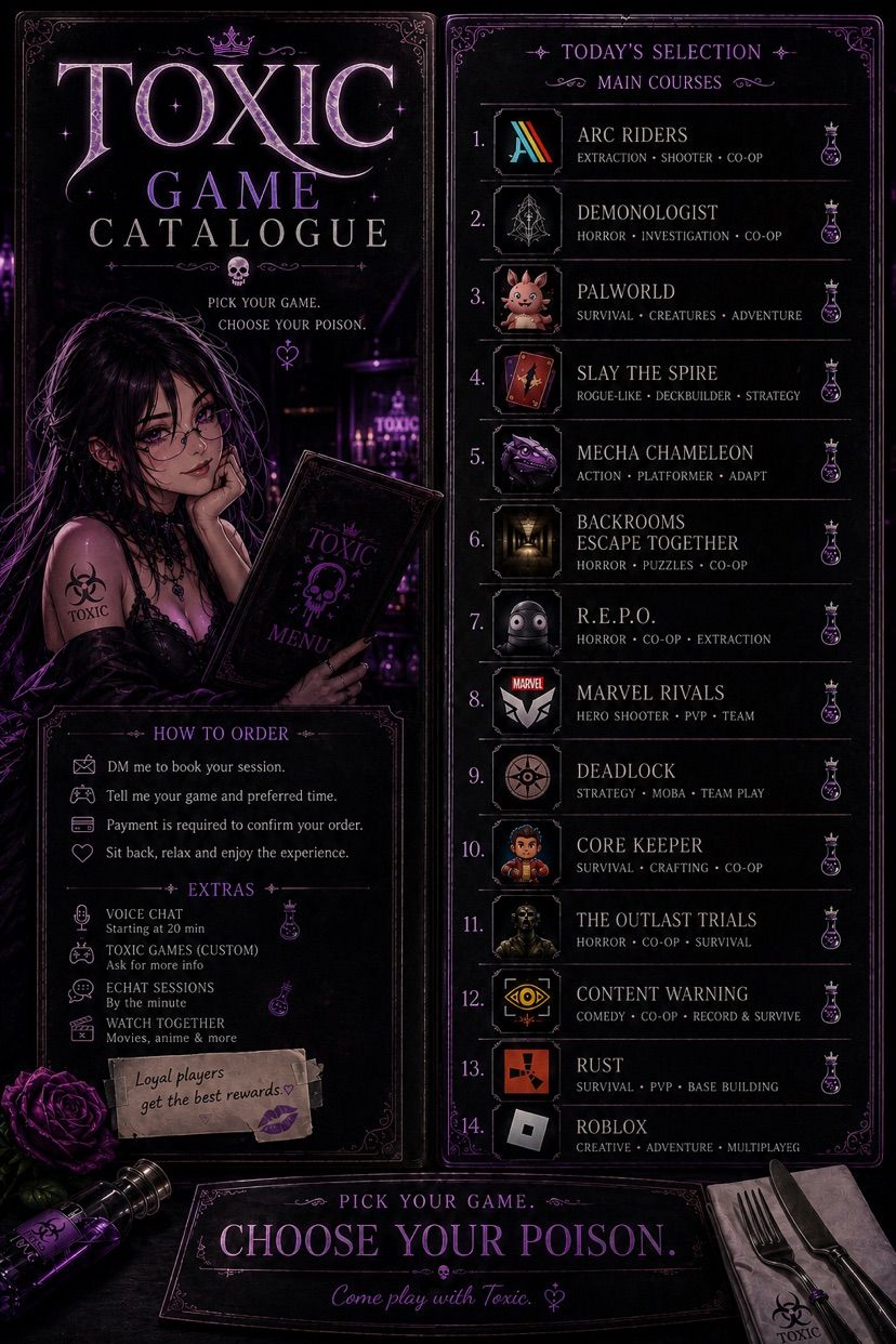GAME CATALOGUE 💜🖤