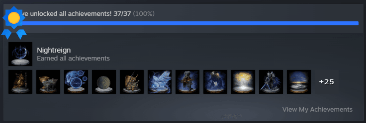 finally 100% nightreign,,,