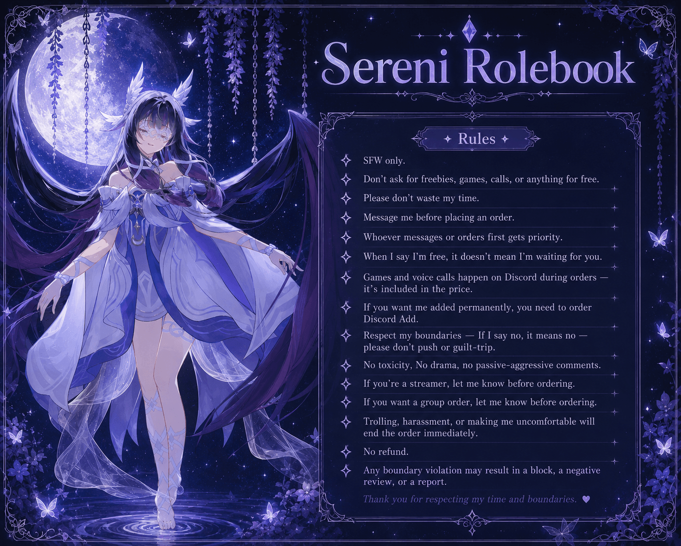 ꧁Sereni Rulebook꧂