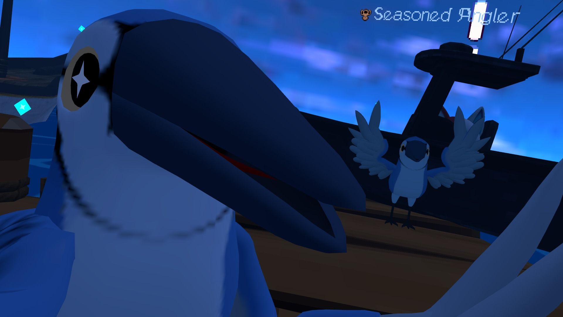 fishing with the birds