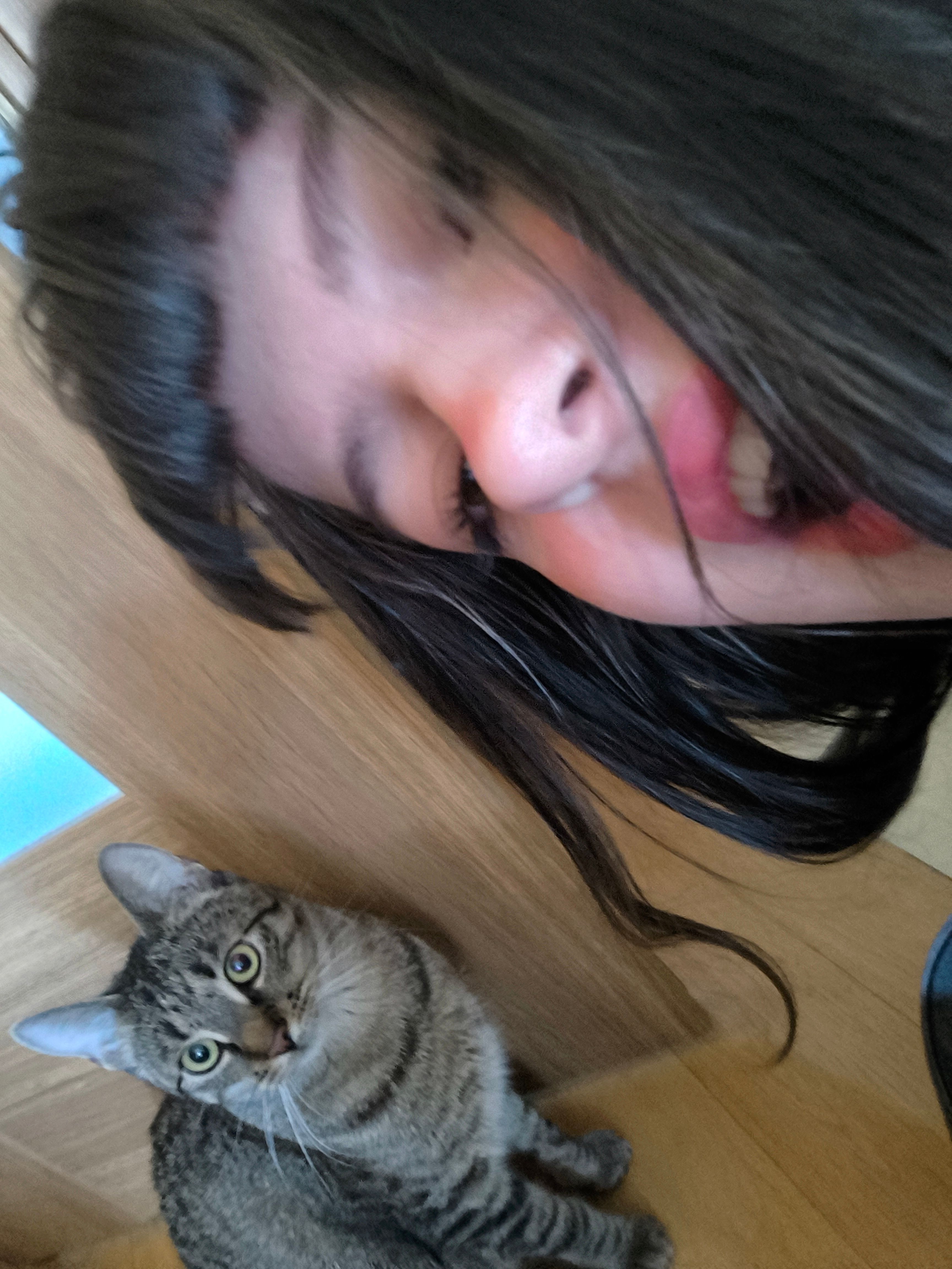 me and kitty waiting for a chat....
