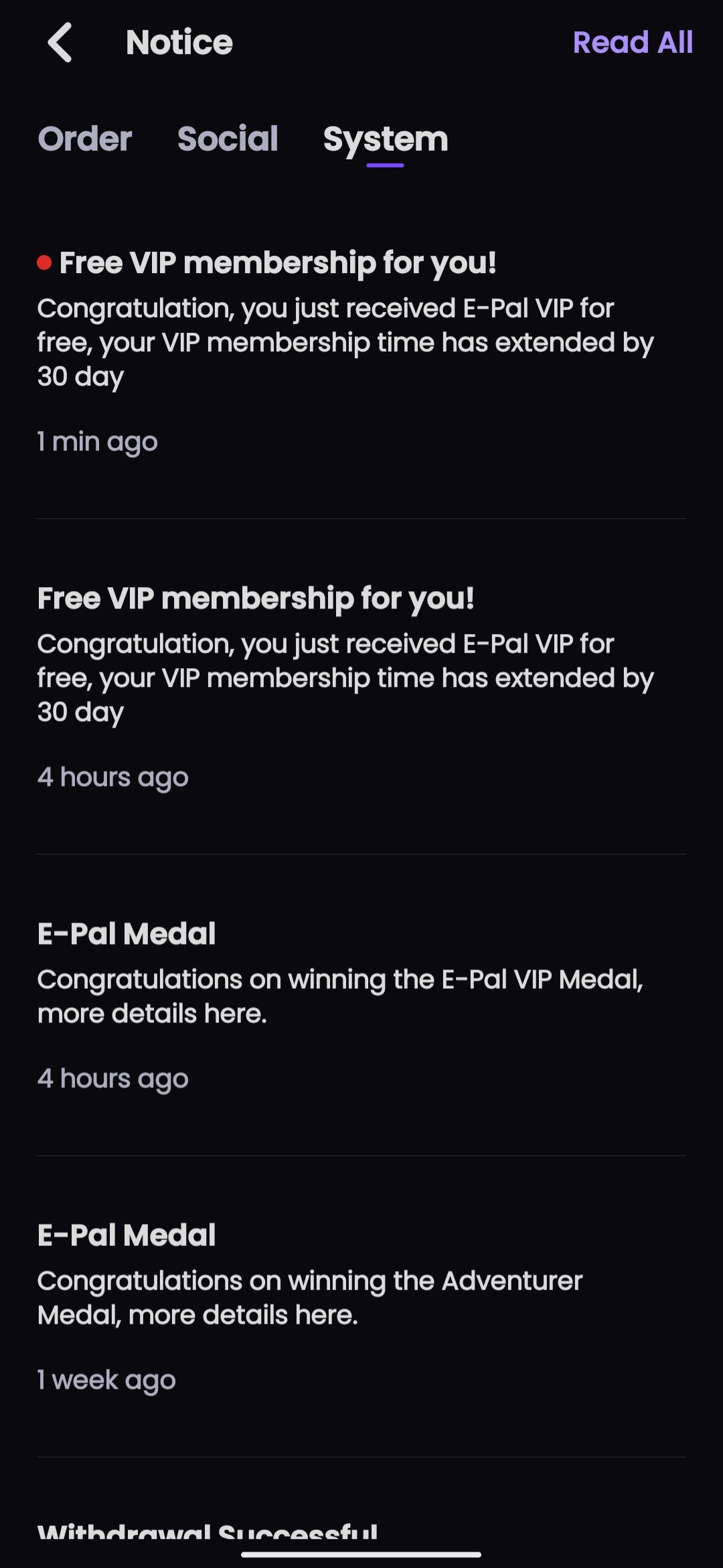 got epal VIP free for two times