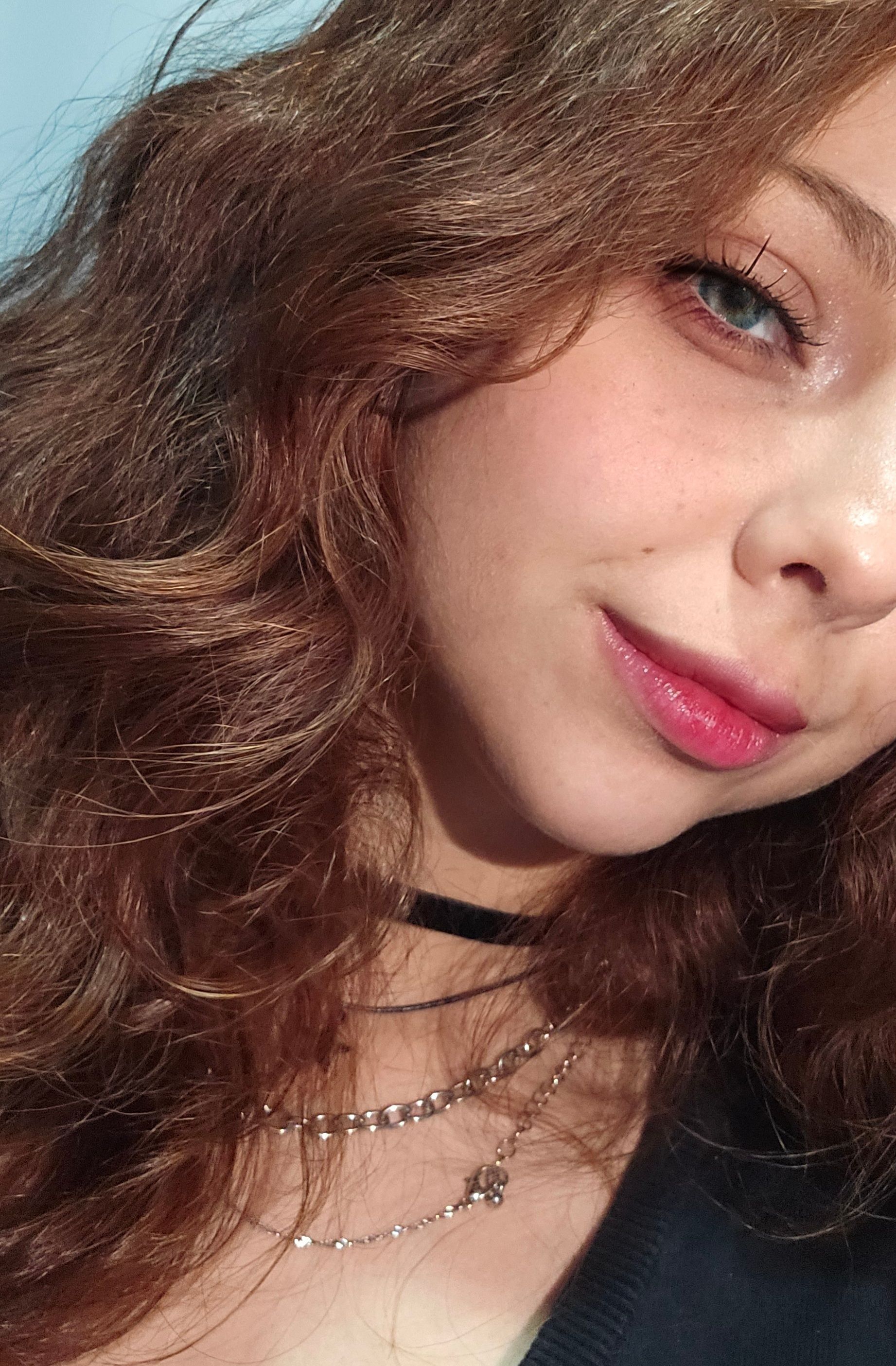 I was trying out some makeup