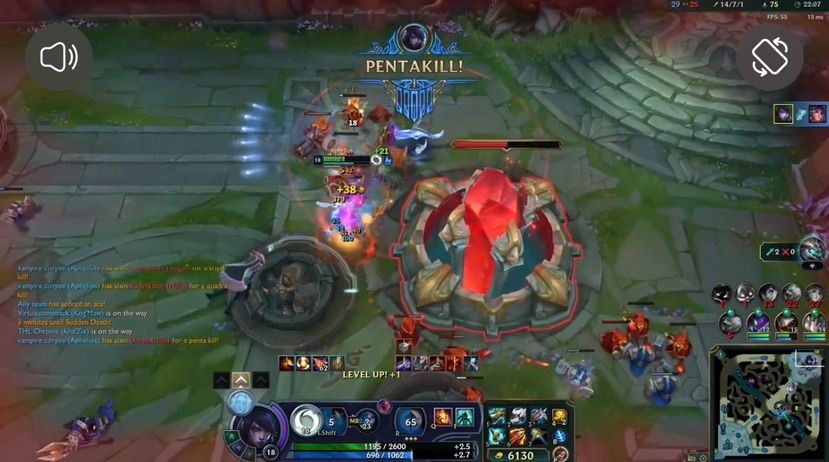 first pentakill ever !!