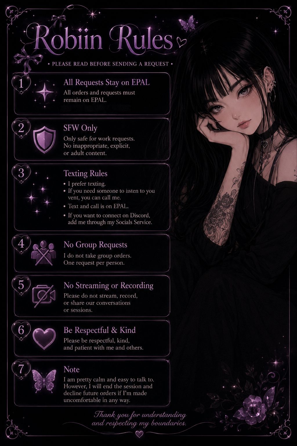 Wanna chat? read plz 🖤