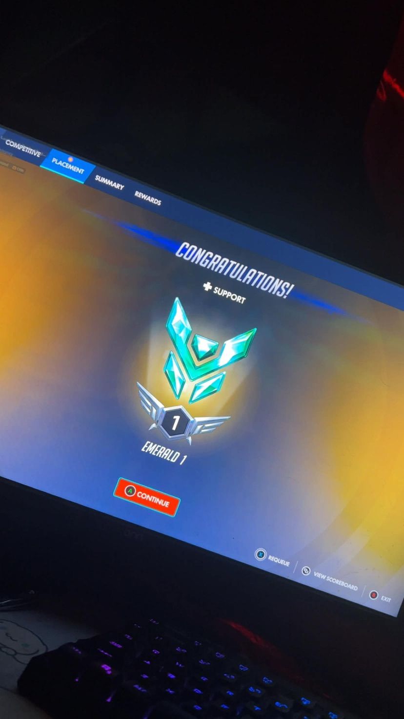 first time getting ranked on pc ^^