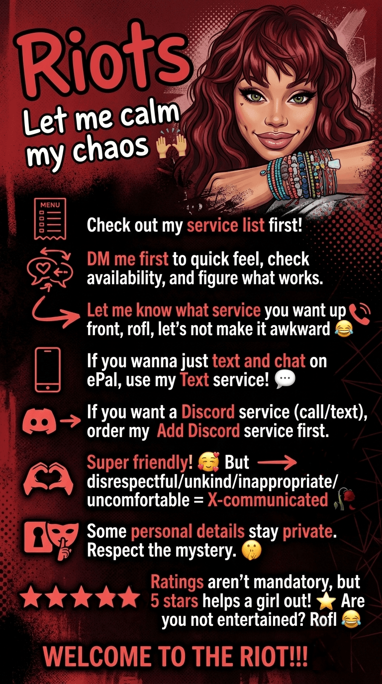 Riottsssss! check out my rules 👀