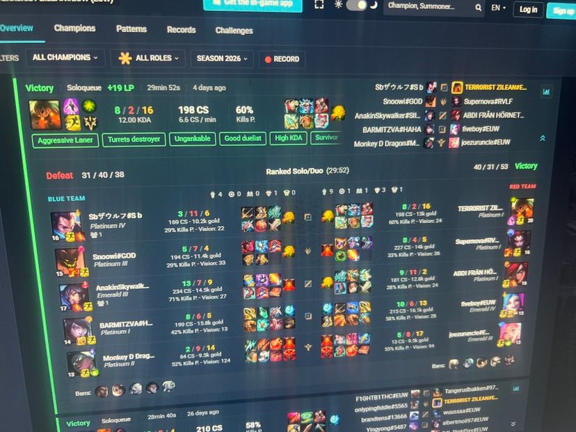 Experiance over the last days on another Account