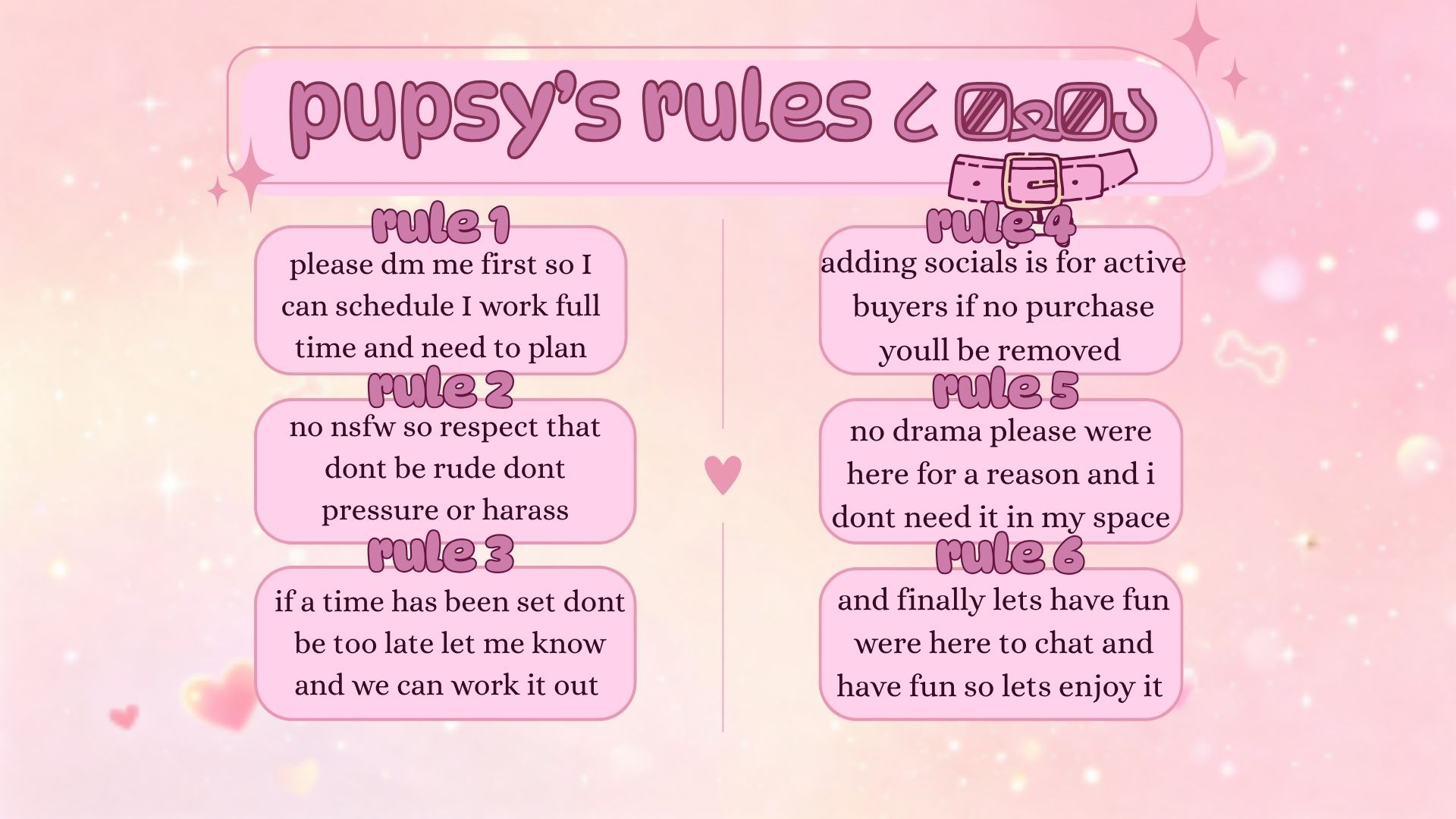 new rule list <3