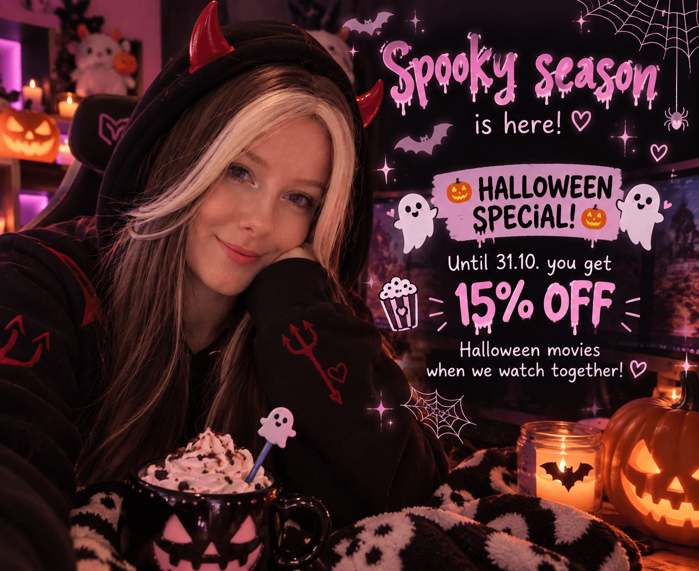 Spooky season is here! 🖤 1 week until Halloween!