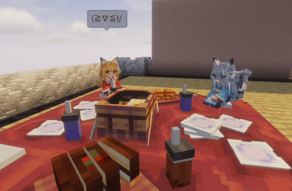 Lunch with neko girls ^^