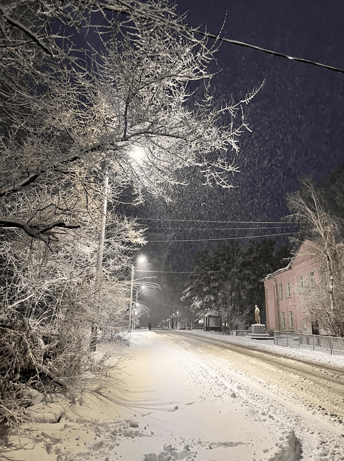 In Russia already snow! (My city)