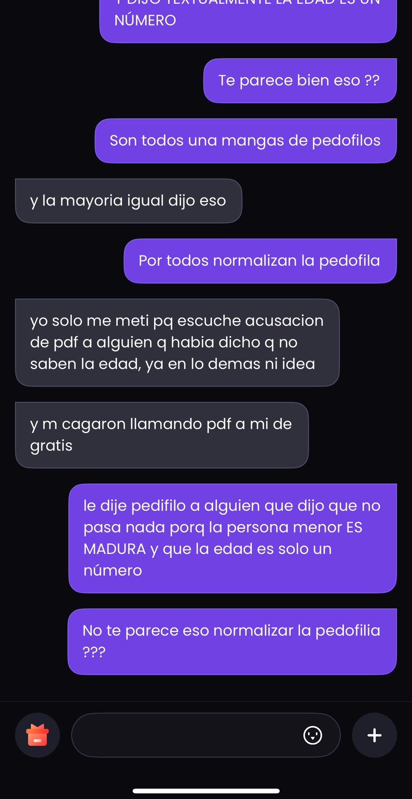 SON algunos unos GROOMERS en esta aplicacion